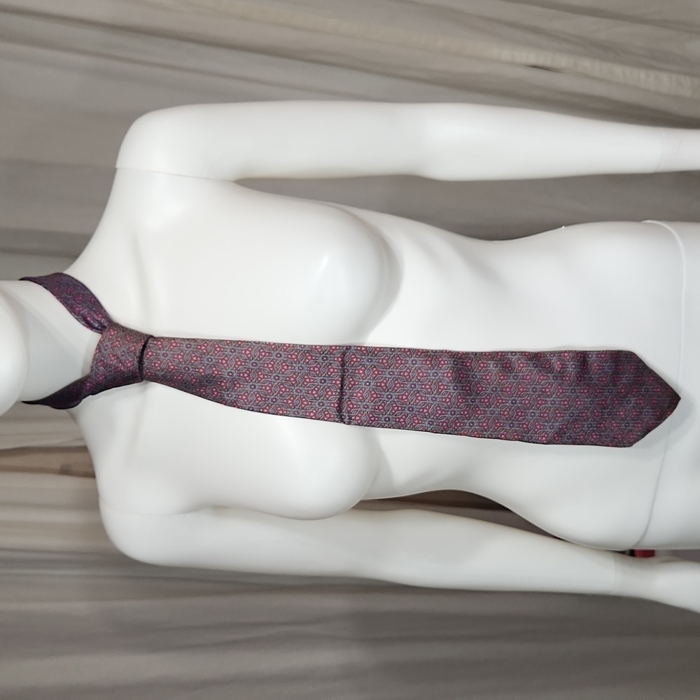 Vintage Regent Bert Pulitzer Geometeric Floral Printed Tie